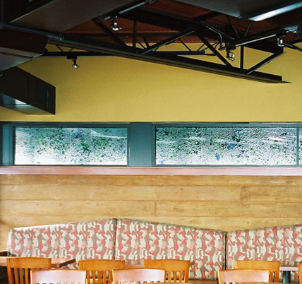 Interior painting work at Blue Water Grill